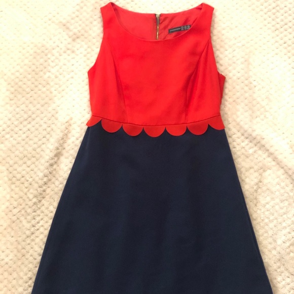 Dresses & Skirts - Orange and Navy dress